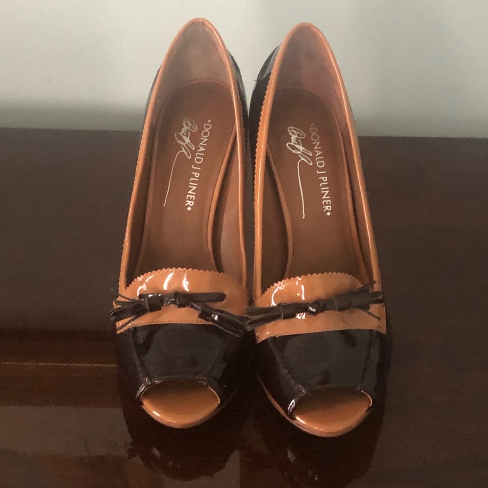 Patent Leather Peep Toe Pump